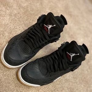 Jordan Retro 4 “Laser Black Gum”
